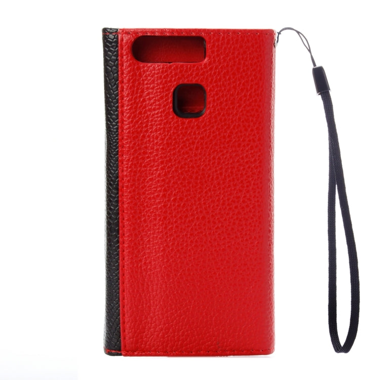 For Huawei P9 Envelope Style Litchi Texture Horizontal Flip Leather Case with Magnetic Buckle & Holder & Card Slots & Photo frame & Wallet