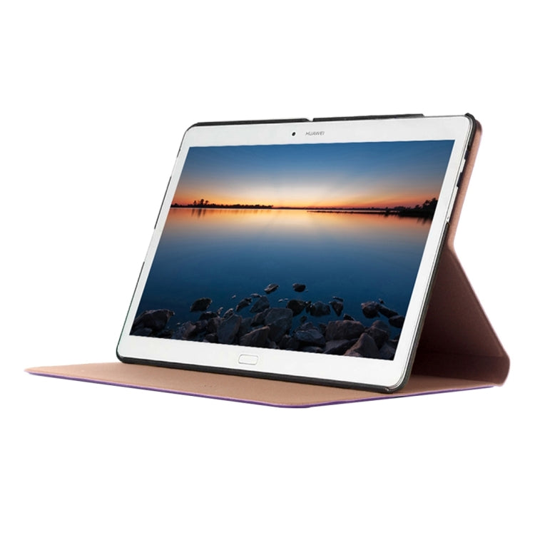 For Huawei MediaPad M2 A01W/L Stone Texture Horizontal Flip Leather Case with Holder