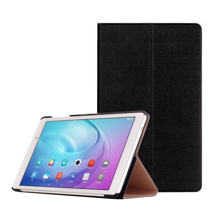 For Huawei MediaPad M2 Youth Version FDR-A01W 10.1 inch Stone Texture Horizontal Flip Leather Case with 2-folding Holder
