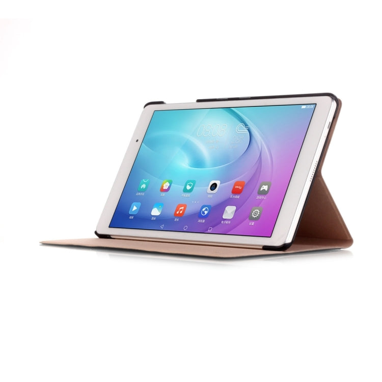 For Huawei MediaPad M2 Youth Version FDR-A01W 10.1 inch Stone Texture Horizontal Flip Leather Case with 2-folding Holder