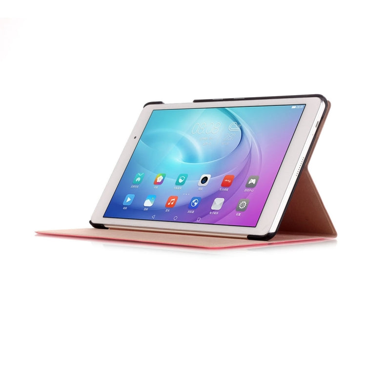 For Huawei MediaPad M2 Youth Version FDR-A01W 10.1 inch Stone Texture Horizontal Flip Leather Case with 2-folding Holder