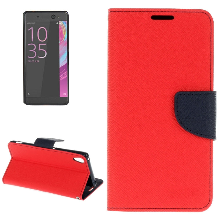 For Sony Xperia C6 Ultra Cross Texture Horizontal Flip Leather Case with Magnetic Buckle & Holder & Card Slots & Wallet