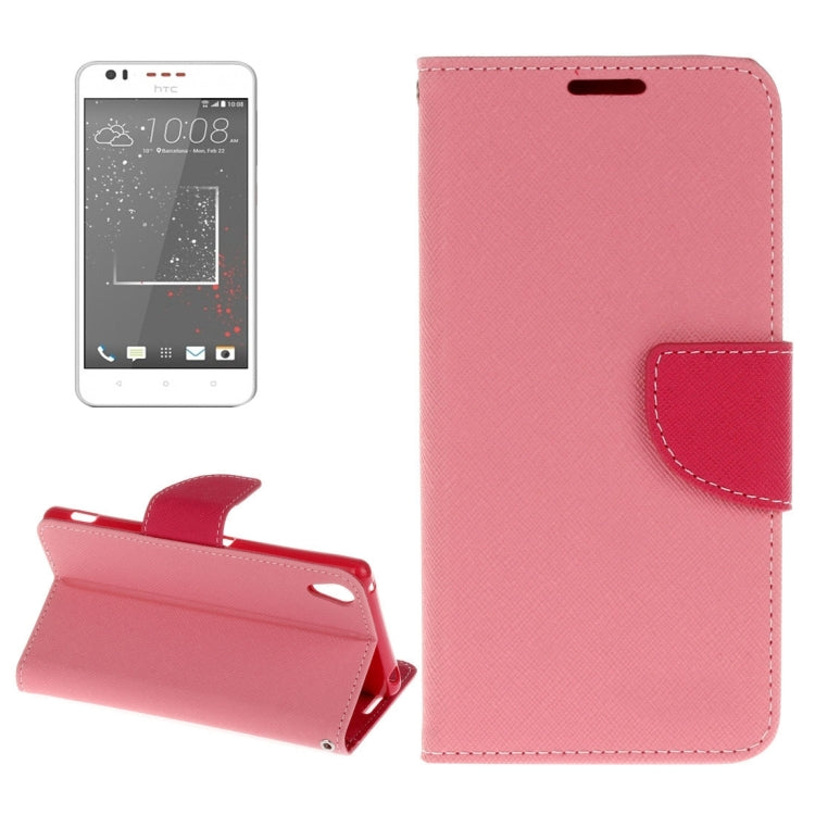 For HTC Desire 825 Cross Texture Horizontal Flip Leather Case with Magnetic Buckle & Holder & Card Slots & Wallet