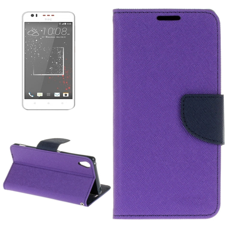 For HTC Desire 825 Cross Texture Horizontal Flip Leather Case with Magnetic Buckle & Holder & Card Slots & Wallet