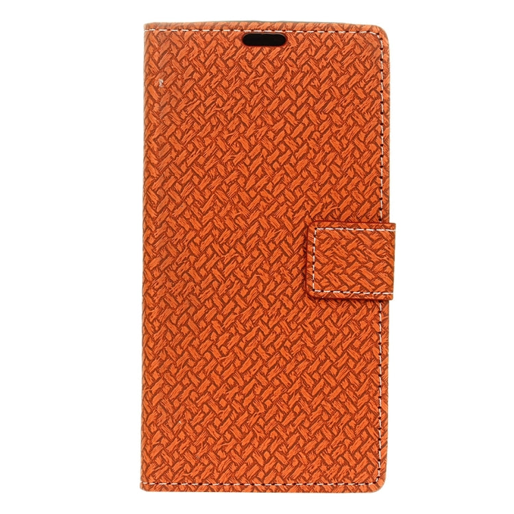 For Sony Xperia X Compact Weaving Texture Horizontal Flip PU Leather Case with Magnetic Buckle & Holder & Card Slots & Wallet & Photo Frame
