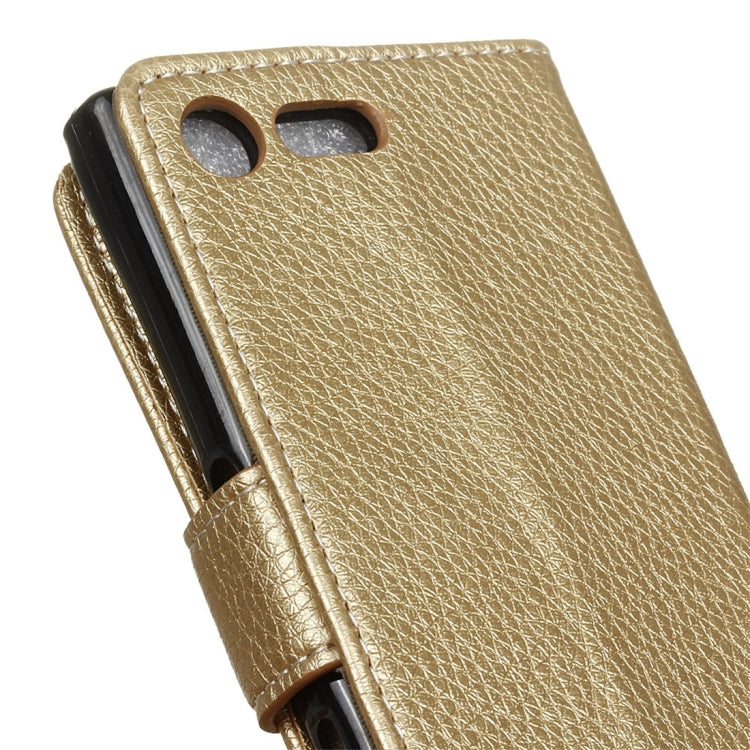 For Sony Xperia X Compact Litchi Texture Horizontal Flip PU Leather Case with Magnetic Buckle & Holder & Card Slots & Wallet & Photo Frame