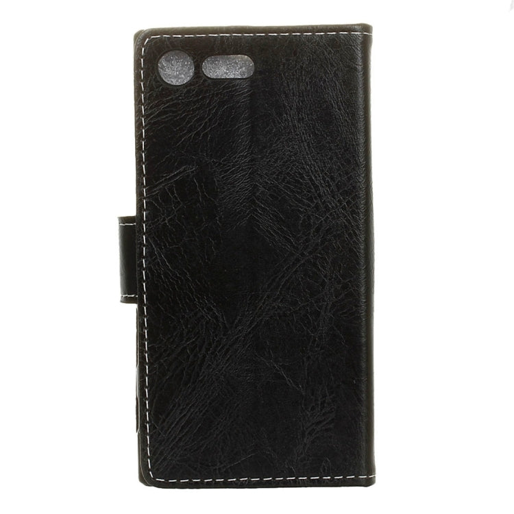 For Sony Xperia X Compact Crazy Horse Texture Horizontal Flip PU Leather Case with Magnetic Buckle & Holder & Card Slots & Wallet & Photo Frame