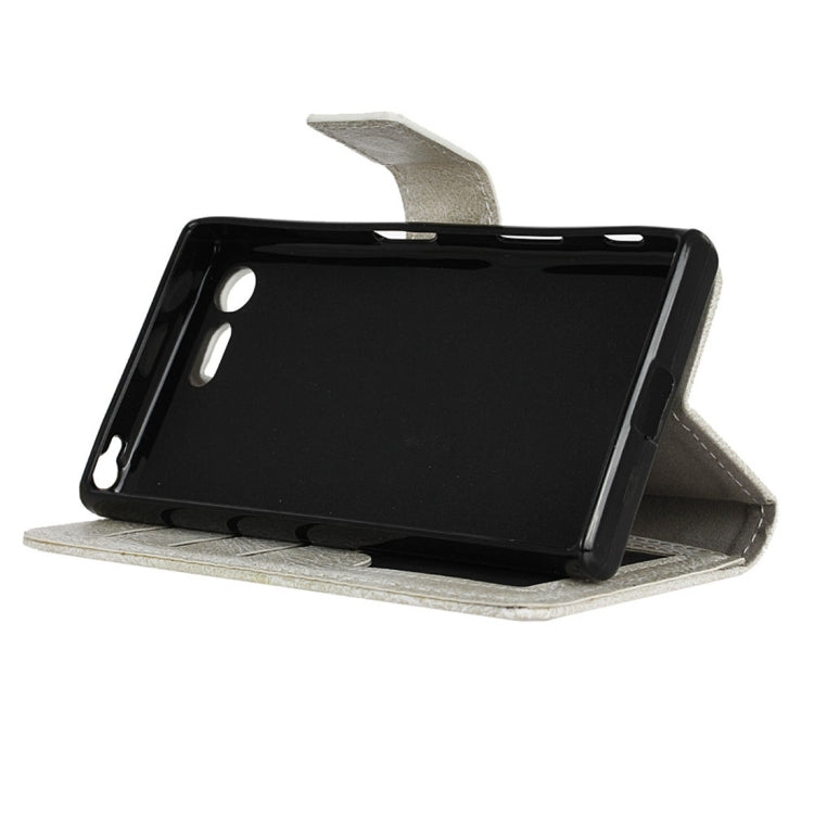 For Sony Xperia X Compact Crazy Horse Texture Horizontal Flip PU Leather Case with Magnetic Buckle & Holder & Card Slots & Wallet & Photo Frame