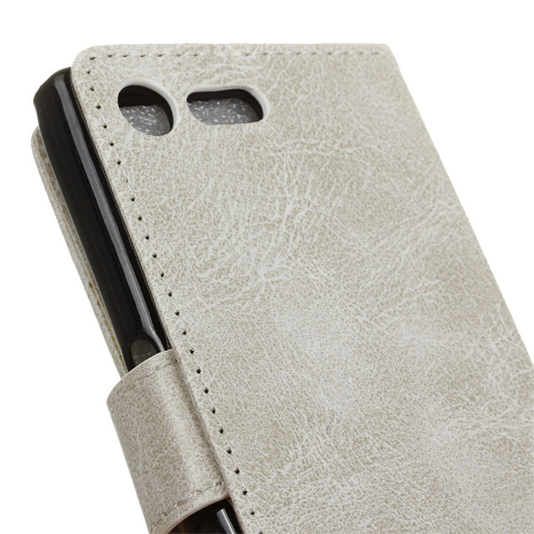 For Sony Xperia X Compact Crazy Horse Texture Horizontal Flip PU Leather Case with Magnetic Buckle & Holder & Card Slots & Wallet & Photo Frame