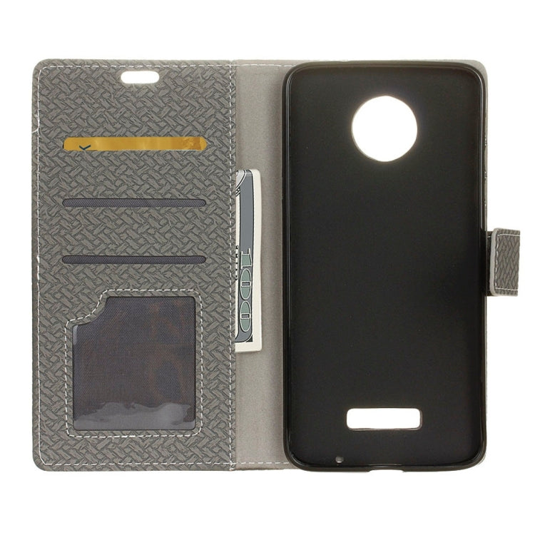 For Motorola Moto Z Weaving Texture Horizontal Flip PU Leather Case with Magnetic Buckle & Holder & Card Slots & Wallet & Photo Frame