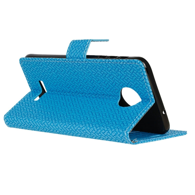 For Motorola Moto Z Weaving Texture Horizontal Flip PU Leather Case with Magnetic Buckle & Holder & Card Slots & Wallet & Photo Frame