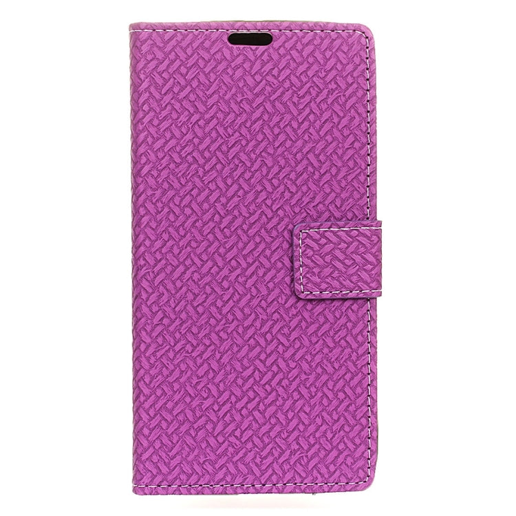 For Motorola Moto Z Weaving Texture Horizontal Flip PU Leather Case with Magnetic Buckle & Holder & Card Slots & Wallet & Photo Frame