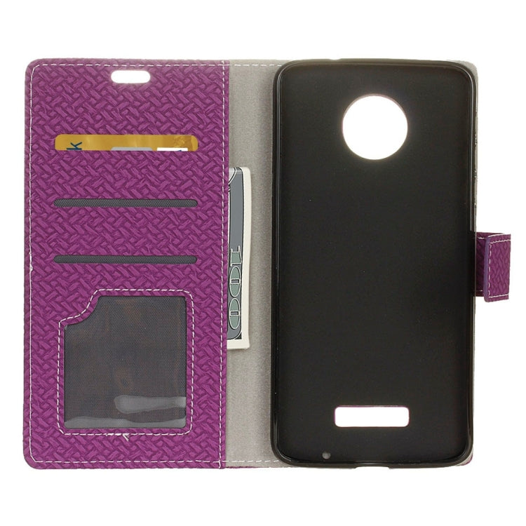 For Motorola Moto Z Weaving Texture Horizontal Flip PU Leather Case with Magnetic Buckle & Holder & Card Slots & Wallet & Photo Frame