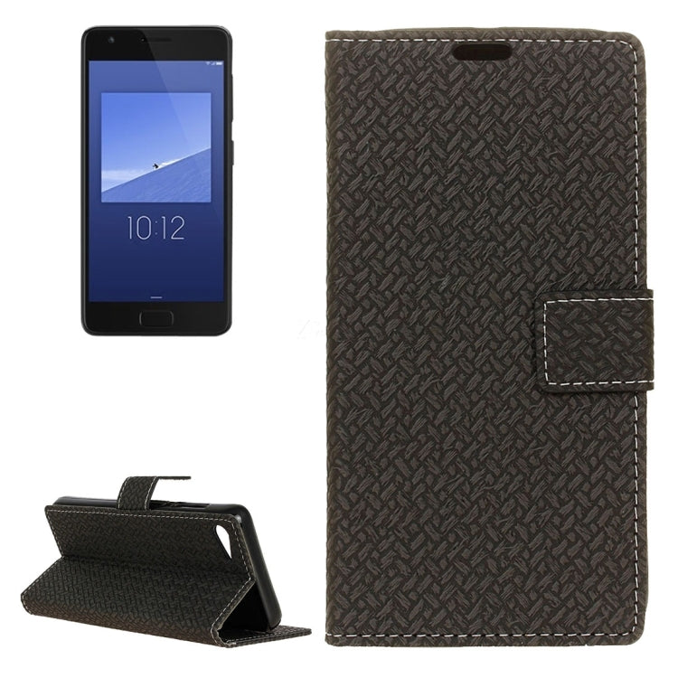 For Lenovo ZUK Z2 Weaving Texture Horizontal Flip PU Leather Case with Magnetic Buckle & Holder & Card Slots & Wallet & Photo Frame