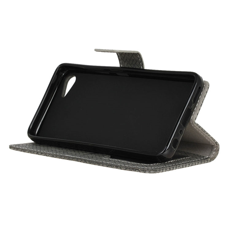 For Lenovo ZUK Z2 Weaving Texture Horizontal Flip PU Leather Case with Magnetic Buckle & Holder & Card Slots & Wallet & Photo Frame