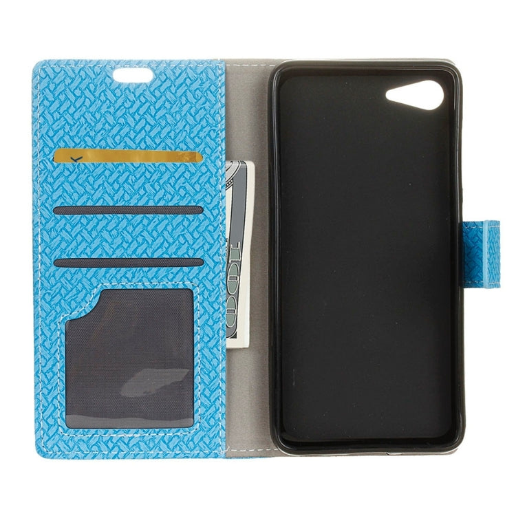 For Lenovo ZUK Z2 Weaving Texture Horizontal Flip PU Leather Case with Magnetic Buckle & Holder & Card Slots & Wallet & Photo Frame