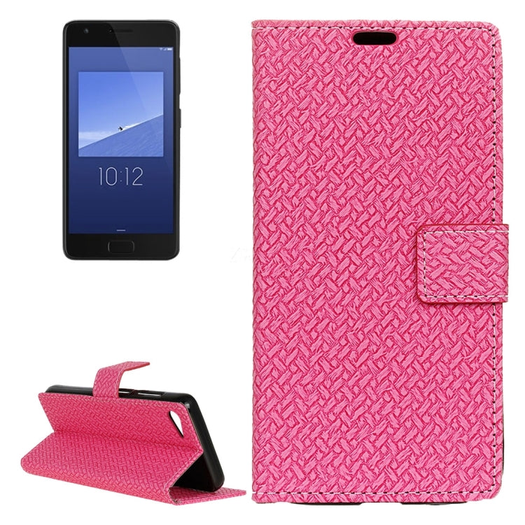 For Lenovo ZUK Z2 Weaving Texture Horizontal Flip PU Leather Case with Magnetic Buckle & Holder & Card Slots & Wallet & Photo Frame