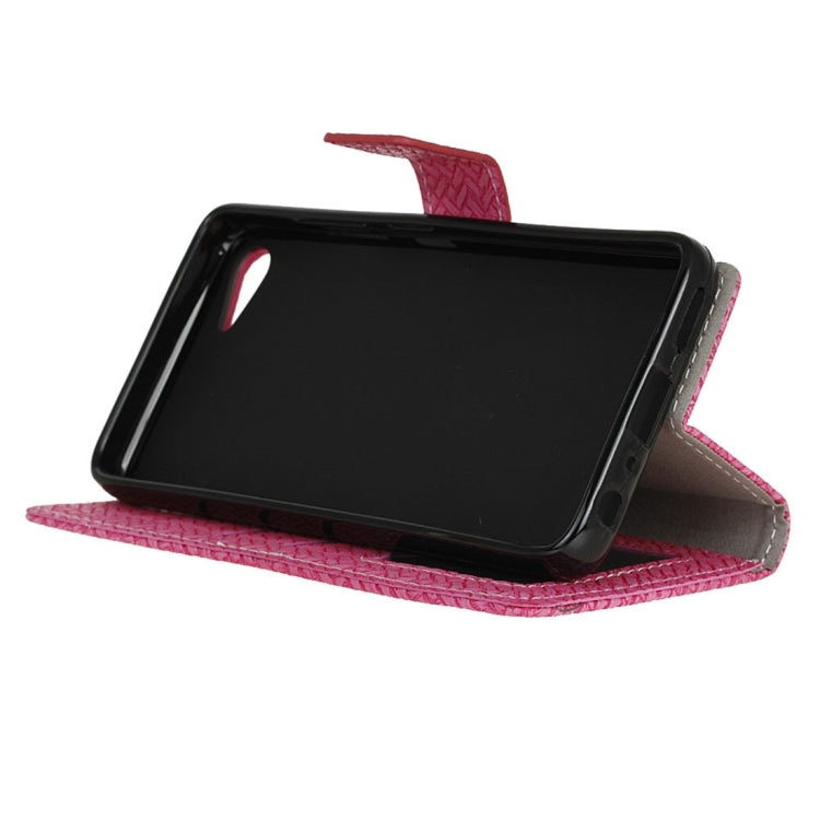 For Lenovo ZUK Z2 Weaving Texture Horizontal Flip PU Leather Case with Magnetic Buckle & Holder & Card Slots & Wallet & Photo Frame