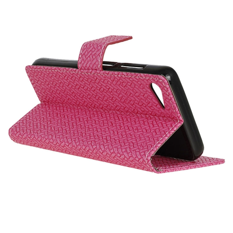 For Lenovo ZUK Z2 Weaving Texture Horizontal Flip PU Leather Case with Magnetic Buckle & Holder & Card Slots & Wallet & Photo Frame