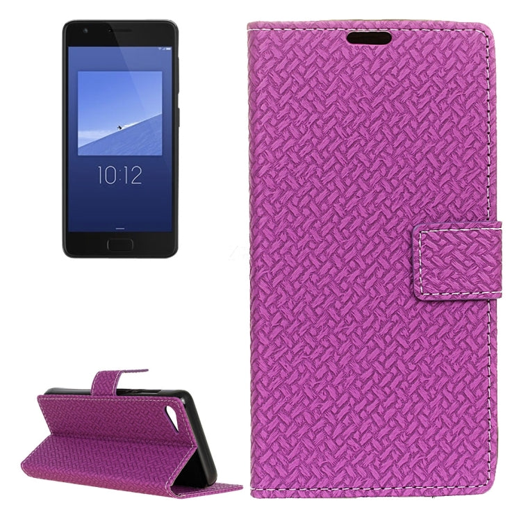 For Lenovo ZUK Z2 Weaving Texture Horizontal Flip PU Leather Case with Magnetic Buckle & Holder & Card Slots & Wallet & Photo Frame