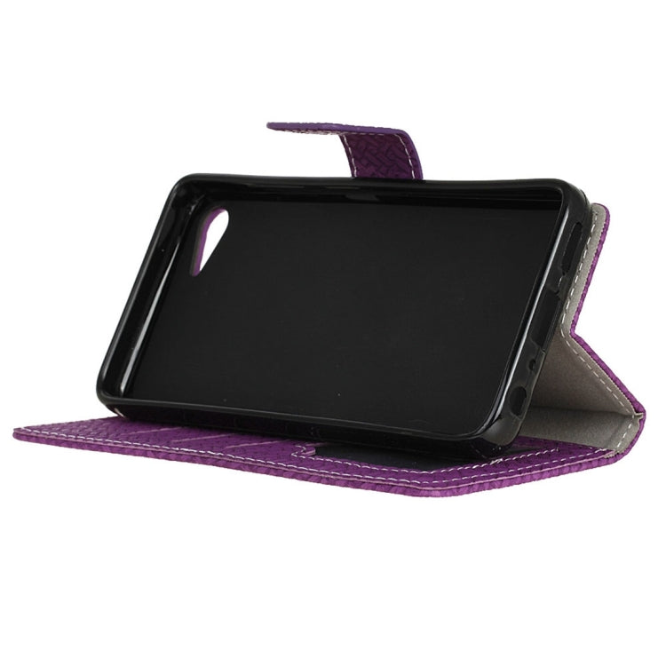 For Lenovo ZUK Z2 Weaving Texture Horizontal Flip PU Leather Case with Magnetic Buckle & Holder & Card Slots & Wallet & Photo Frame