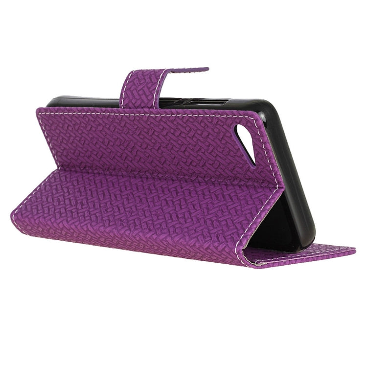 For Lenovo ZUK Z2 Weaving Texture Horizontal Flip PU Leather Case with Magnetic Buckle & Holder & Card Slots & Wallet & Photo Frame