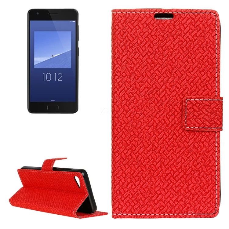 For Lenovo ZUK Z2 Weaving Texture Horizontal Flip PU Leather Case with Magnetic Buckle & Holder & Card Slots & Wallet & Photo Frame