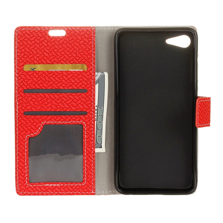 For Lenovo ZUK Z2 Weaving Texture Horizontal Flip PU Leather Case with Magnetic Buckle & Holder & Card Slots & Wallet & Photo Frame