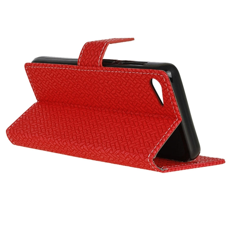 For Lenovo ZUK Z2 Weaving Texture Horizontal Flip PU Leather Case with Magnetic Buckle & Holder & Card Slots & Wallet & Photo Frame