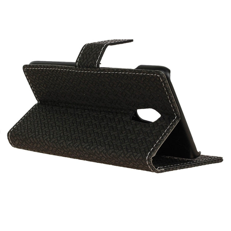 For Meizu Pro 6 Weaving Texture Horizontal Flip PU Leather Case with Magnetic Buckle & Holder & Card Slots & Wallet & Photo Frame