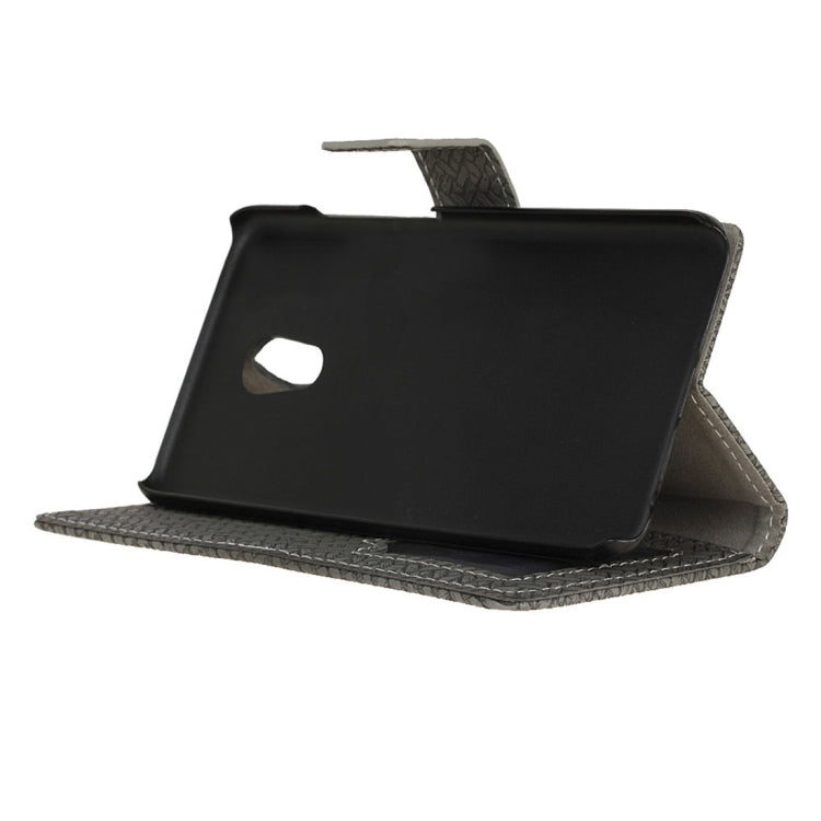 For Meizu Pro 6 Weaving Texture Horizontal Flip PU Leather Case with Magnetic Buckle & Holder & Card Slots & Wallet & Photo Frame