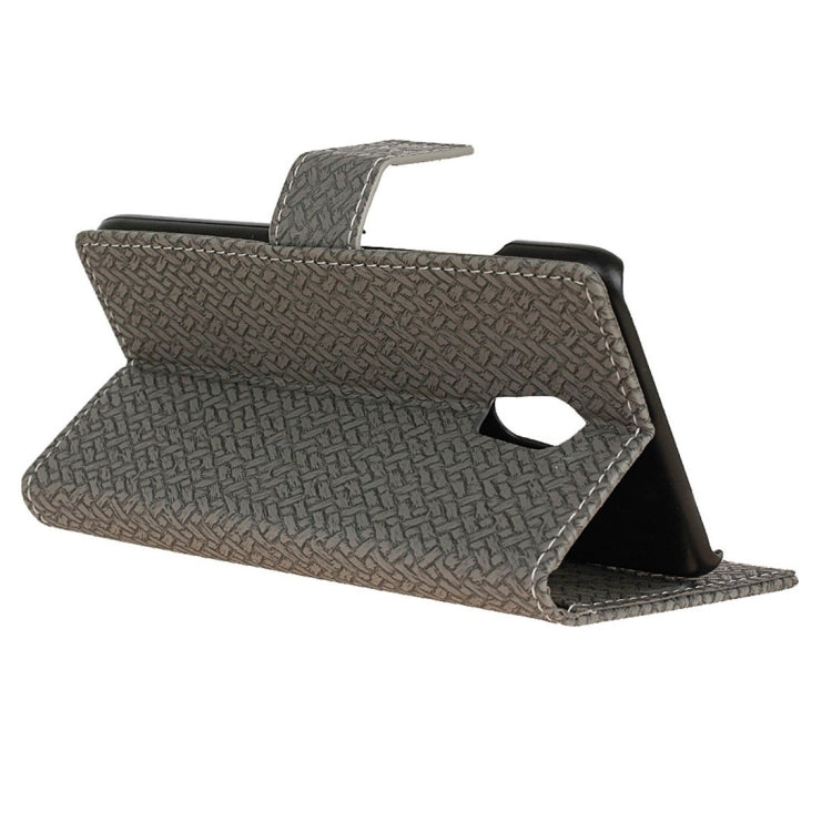 For Meizu Pro 6 Weaving Texture Horizontal Flip PU Leather Case with Magnetic Buckle & Holder & Card Slots & Wallet & Photo Frame