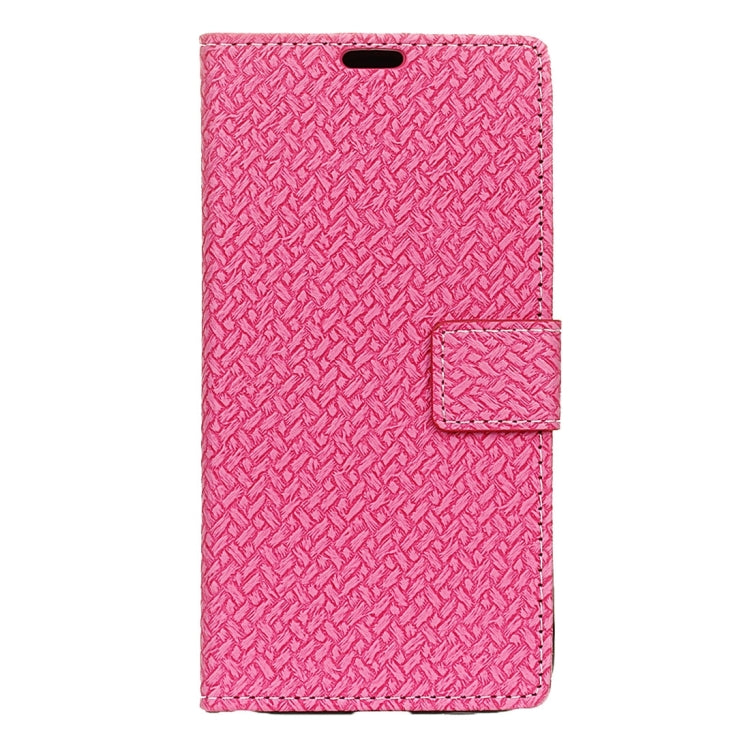 For Meizu Pro 6 Weaving Texture Horizontal Flip PU Leather Case with Magnetic Buckle & Holder & Card Slots & Wallet & Photo Frame