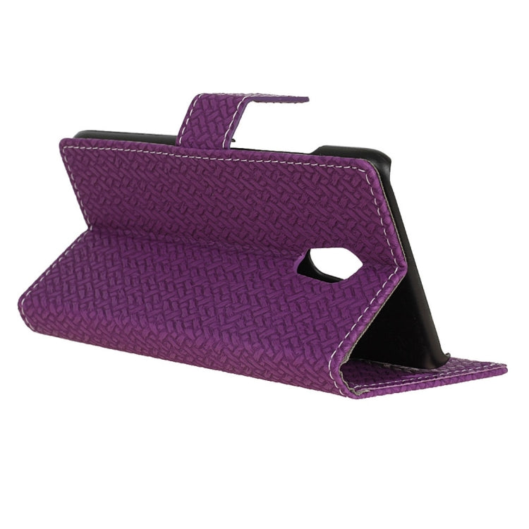 For Meizu Pro 6 Weaving Texture Horizontal Flip PU Leather Case with Magnetic Buckle & Holder & Card Slots & Wallet & Photo Frame