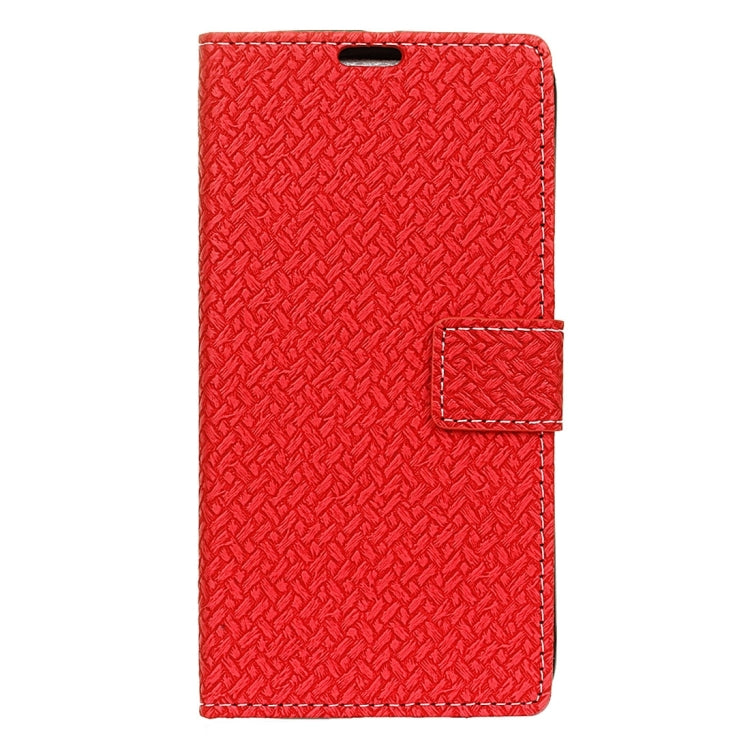 For Meizu Pro 6 Weaving Texture Horizontal Flip PU Leather Case with Magnetic Buckle & Holder & Card Slots & Wallet & Photo Frame