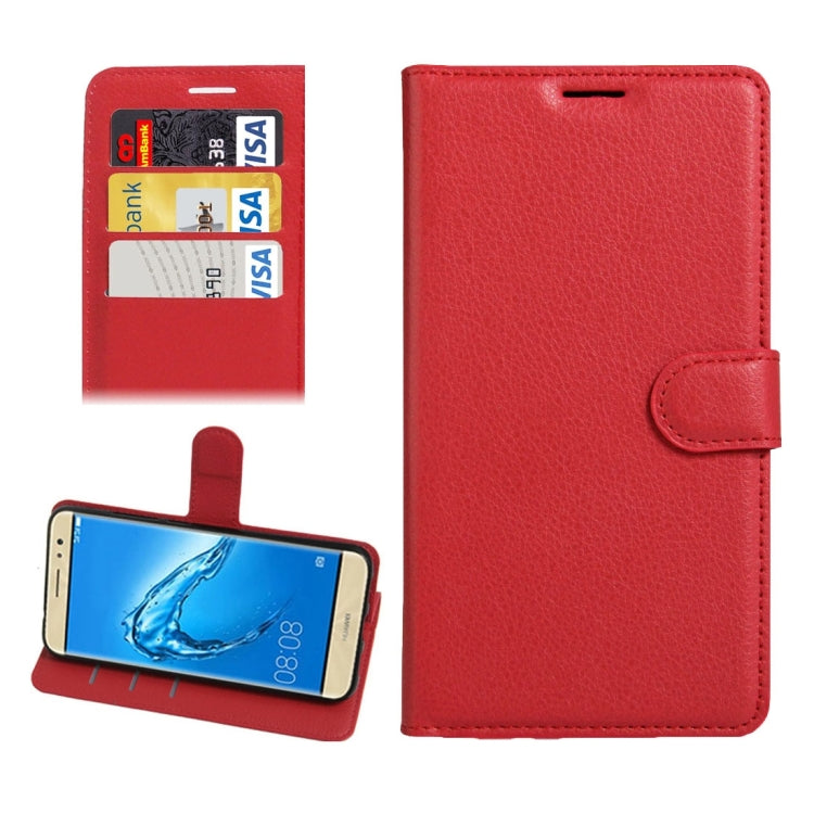 For Huawei nova Plus Litchi Texture Horizontal Flip Leather Case with Holder & Card Slots & Wallet