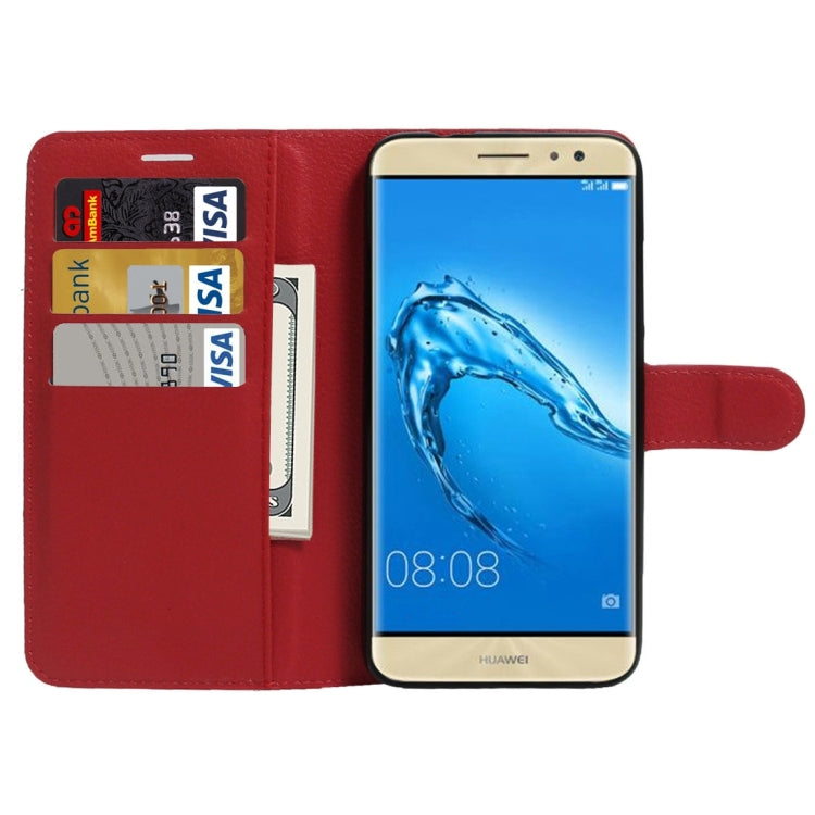 For Huawei nova Plus Litchi Texture Horizontal Flip Leather Case with Holder & Card Slots & Wallet