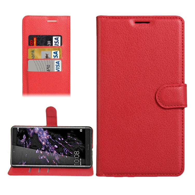 For Huawei Honor NOTE 8 Litchi Texture Horizontal Flip Leather Case with Holder & Card Slots & Wallet