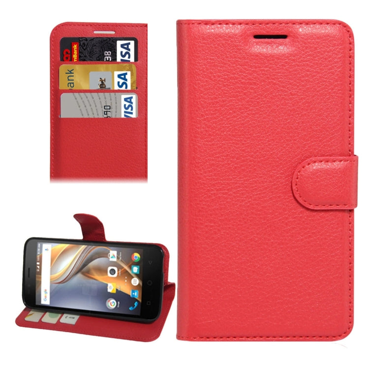 For Coolpad catalyst Litchi Texture Horizontal Flip Leather Case with Holder & Card Slots & Wallet