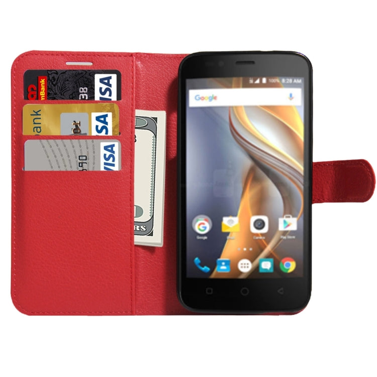For Coolpad catalyst Litchi Texture Horizontal Flip Leather Case with Holder & Card Slots & Wallet