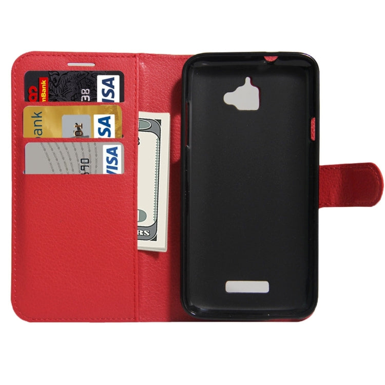 For Coolpad catalyst Litchi Texture Horizontal Flip Leather Case with Holder & Card Slots & Wallet