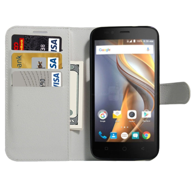 For Coolpad catalyst Litchi Texture Horizontal Flip Leather Case with Holder & Card Slots & Wallet