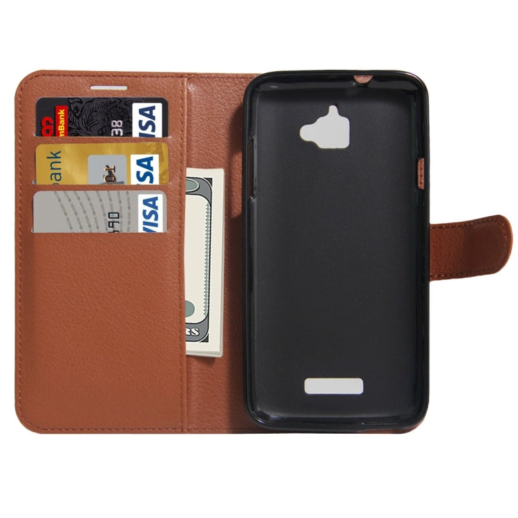 For Coolpad catalyst Litchi Texture Horizontal Flip Leather Case with Holder & Card Slots & Wallet