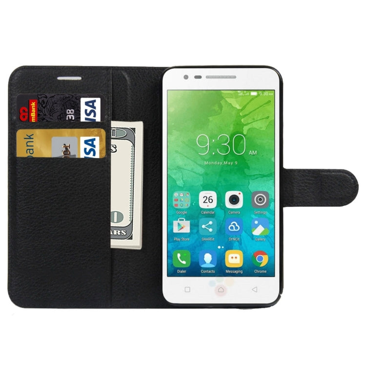 For Lenovo VIBE C2 Texture Horizontal Flip Leather Case with Holder & Card Slots & Wallet