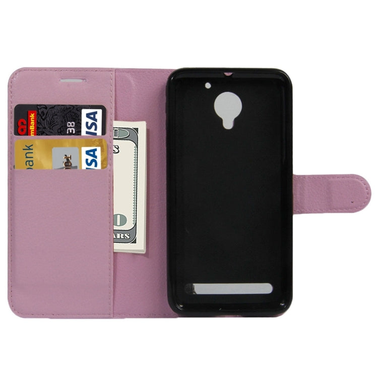 For Lenovo VIBE C2 Texture Horizontal Flip Leather Case with Holder & Card Slots & Wallet