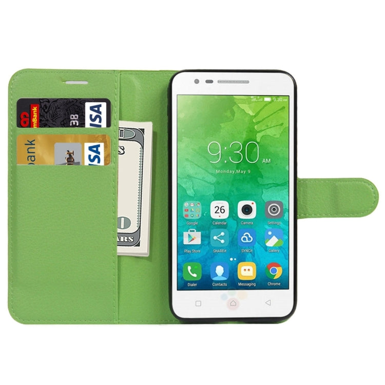 For Lenovo VIBE C2 Texture Horizontal Flip Leather Case with Holder & Card Slots & Wallet