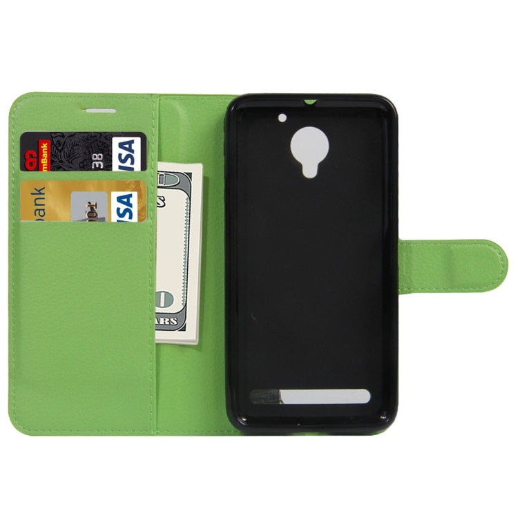 For Lenovo VIBE C2 Texture Horizontal Flip Leather Case with Holder & Card Slots & Wallet