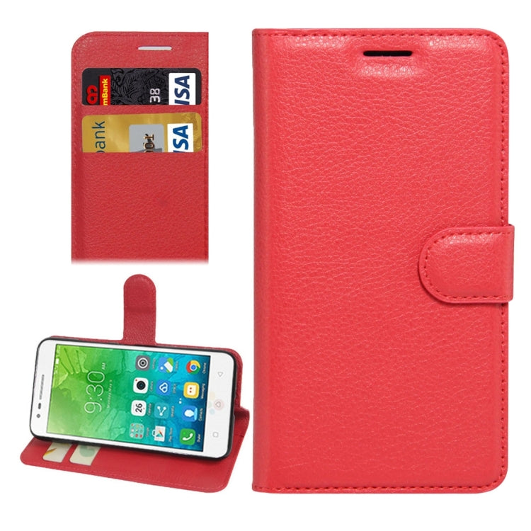 For Lenovo VIBE C2 Texture Horizontal Flip Leather Case with Holder & Card Slots & Wallet