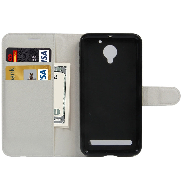 For Lenovo VIBE C2 Texture Horizontal Flip Leather Case with Holder & Card Slots & Wallet