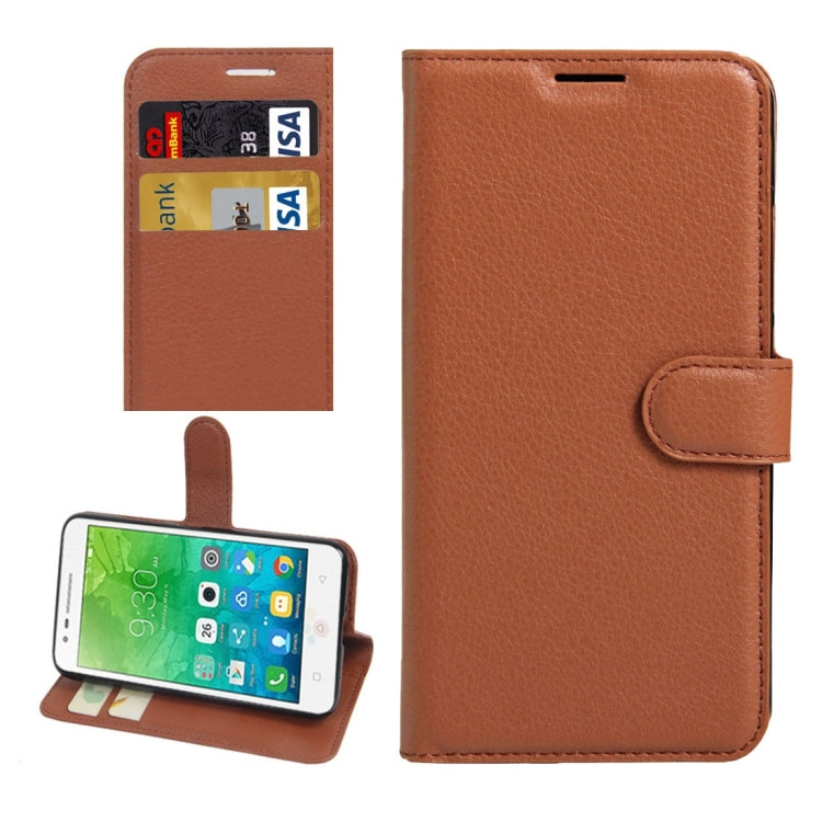 For Lenovo VIBE C2 Texture Horizontal Flip Leather Case with Holder & Card Slots & Wallet